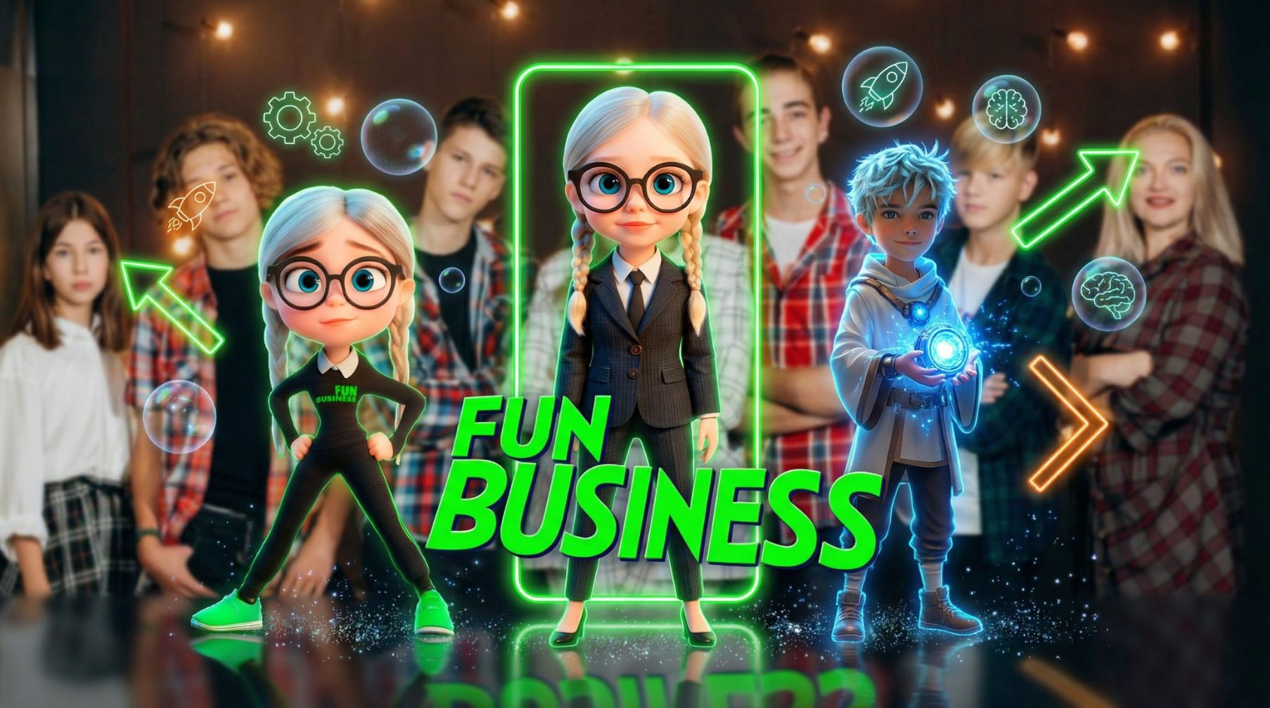 The banner of the Fun Business Space platform.